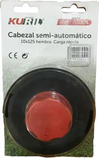 Cabezal Desbrozadora Semi-automatico Rojo 10x125 Hembra. Carga Rapida