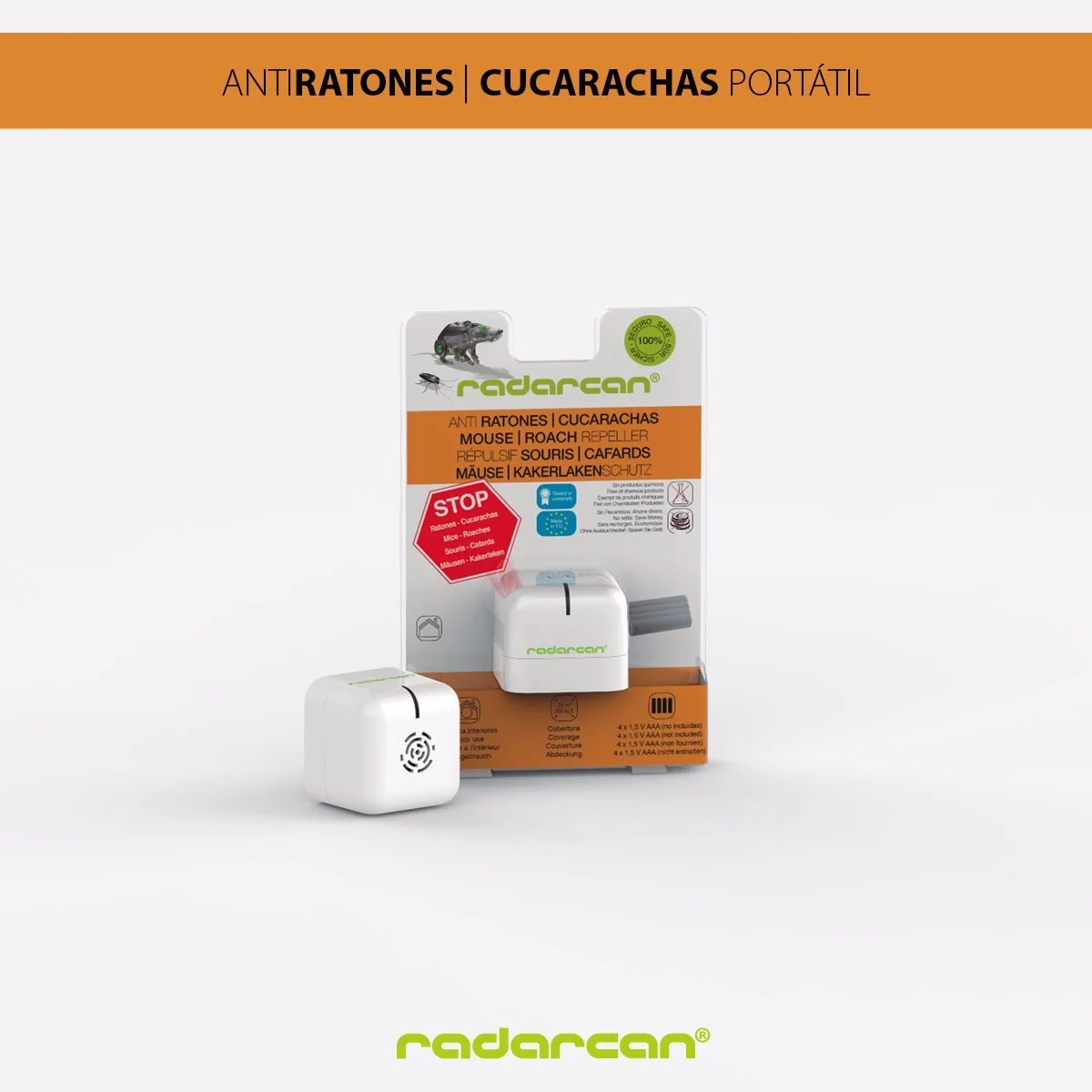 Radarcan R-105 Antiratones y Cucarachas Portátil Premium — foto 2