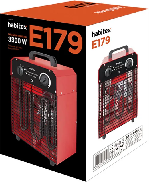 Calefactor Habitex Industrial Vertical Modelo E179 3300w — foto 3