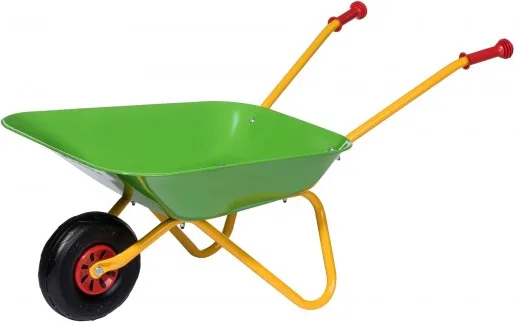 Carretilla Metalica de Jardin Juguete Verde Rolly Toys