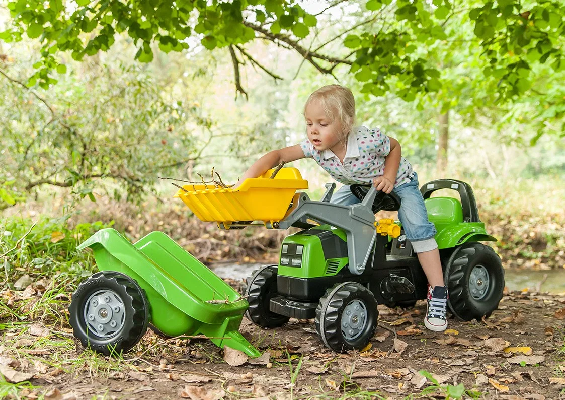 Tractor Juguete Bulldozer con Remolque Agroplus 420 Rolly Toys — foto 2
