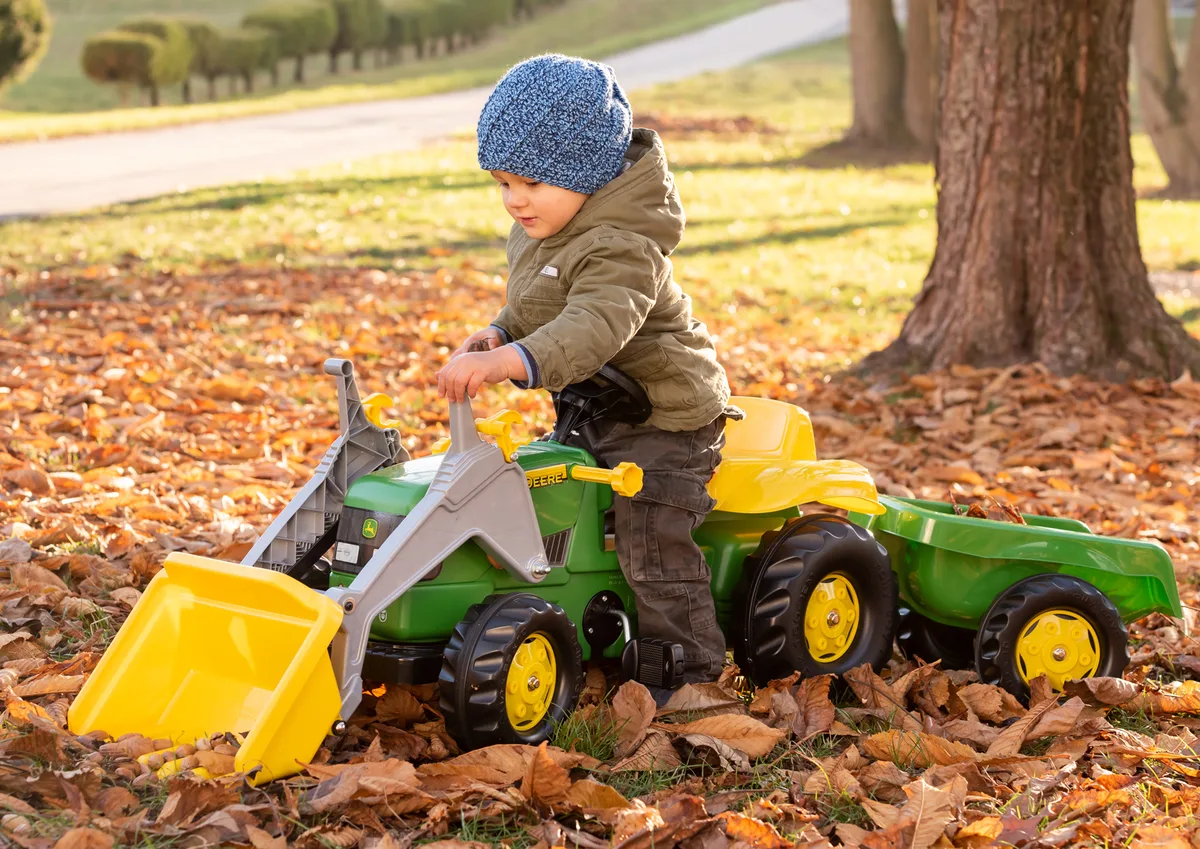 Tractor Bulldozer con Remolque John Deere — foto 3