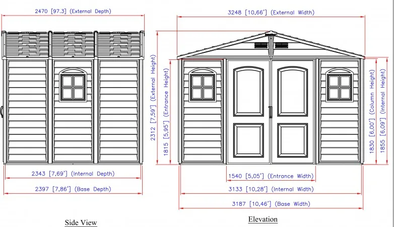 Caseta Jardin Duramax Modelo Woodside Iii 10x8 — foto 4