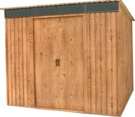 Caseta Metalica Jardin Duramax Modelo Skylight Pent Roof 8x6