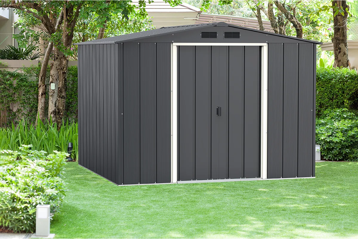 Caseta Metalica Jardin Duramax Modelo ECO Shed 8x8 — foto 2