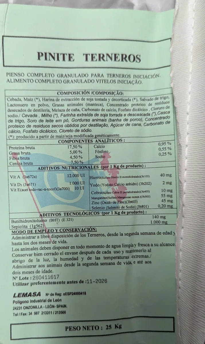 Pinite Arranque Terneros 25kg — foto 2