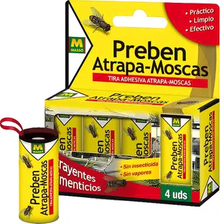 Atrapa Moscas Tira Adhesiva Preben 4 unidades