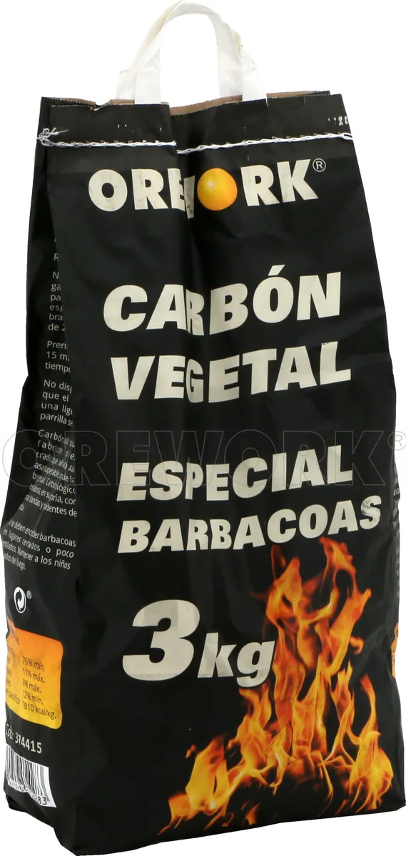 Carbon Vegetal Especial Barbacoa Bolsa 3 Kg