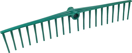 Rastrillo Plastico Verde 20 Puas Rectas