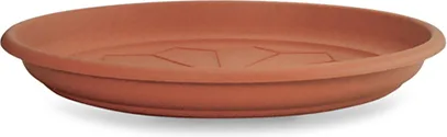 Plato Naxos Plastico Marron 18cm