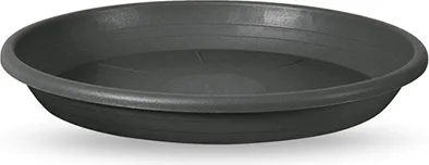 Plato Cilindro Plastico Antracita 15cm