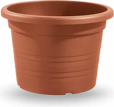 Maceta Cilindro Plastico Terracota 27cm