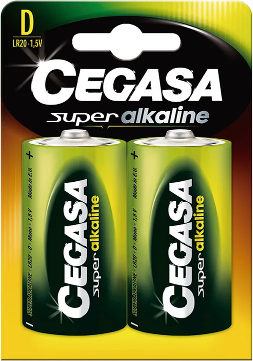 Pila Cegasa Super Alcalina D Lr20 Blister 2 unidades