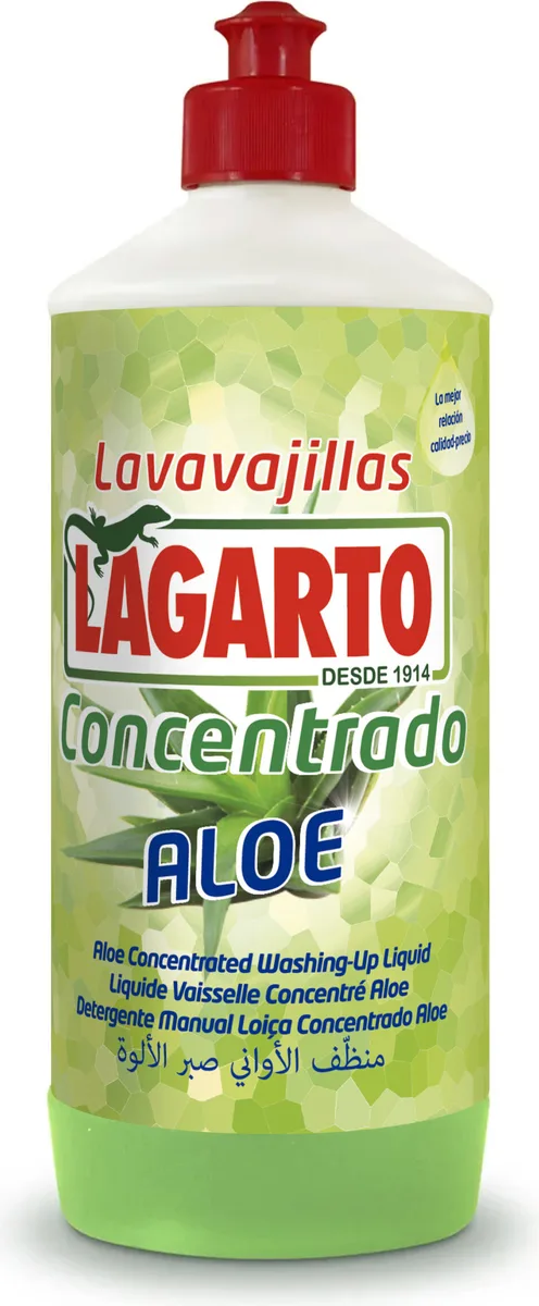 Lavavajillas Lagarto Concentrado Aloe 750 ml