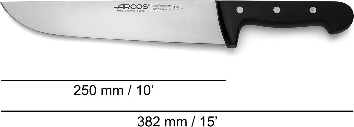 Cuchillo Carnicero Arcos 25 cm — foto 2