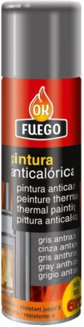 Pintura Anticalorica 600º 400 ml Negra Ok Fuego — foto 2