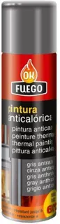 Pintura Anticalorica 600º 400 ml Negra Ok Fuego