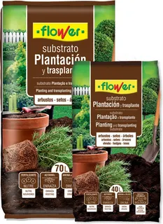 Sustrato Plantacion y Transplante Arbustos Setos y Arboles 40 Litros
