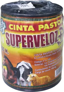 Cinta Conductora Pastor Superveloz 10 mm 200 metros