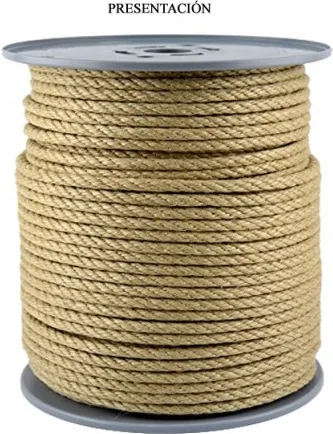 Cuerda Sisal Pita Cañamo / Maroma 4 Cordones 6 mm ( Metro ) — foto 3