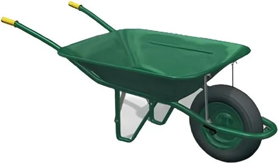 Carretillo Verde Sanz Rueda Neumatica 60 Litros