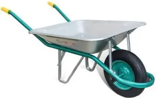 Carretillo Galvanizada Rueda Neumatica 60 Litros