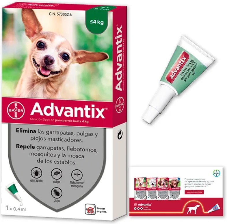 Advantix Pipetas Antiparasitarias para Perros 0-4kg