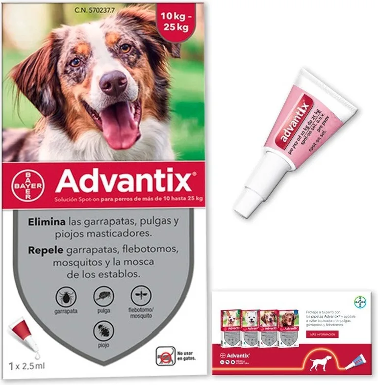 Advantix Pipetas Antiparasitarias para Perros 10-25kg