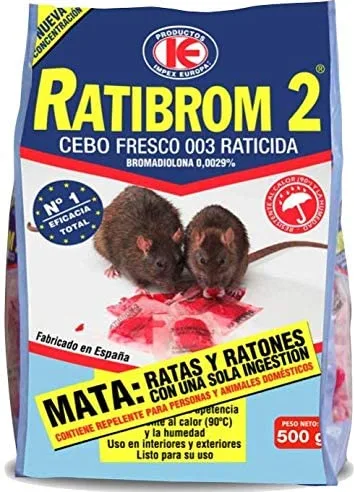 Raticida Cebo Fresco Ratibrom 2 500gr