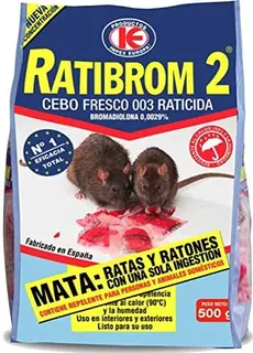 Raticida Cebo Fresco Ratibrom 2 500gr