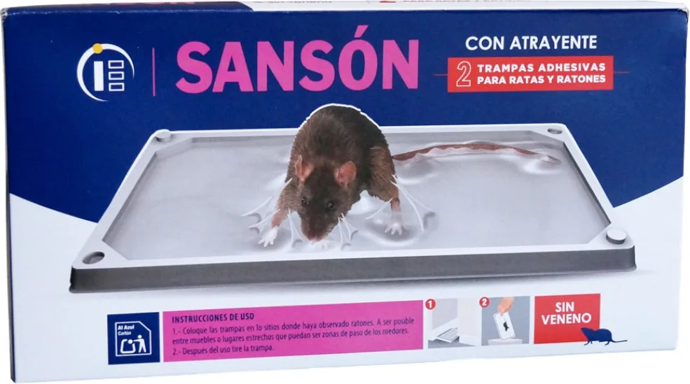 Sanson Trampa Ratas Adhesiva para Ratas y Ratones 2 ud — foto 2