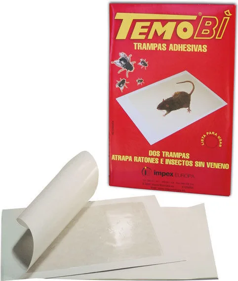 Trampa Temobi 2 Unidades para Ratones E Insectos sin Veneno