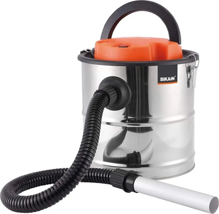 Bikain Di1200inox - Aspirador de Cenizas (1200 W, 20 L, Cuba Inoxidable) Color Plata