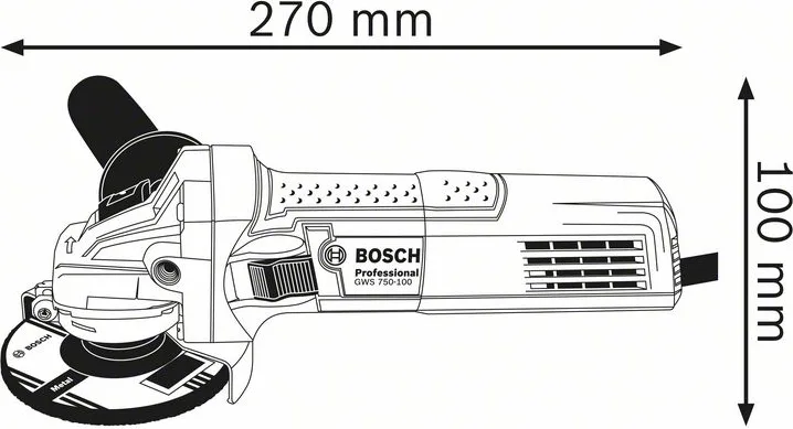 Amoladora Angular Profesional Bosch Gws 750 — foto 2