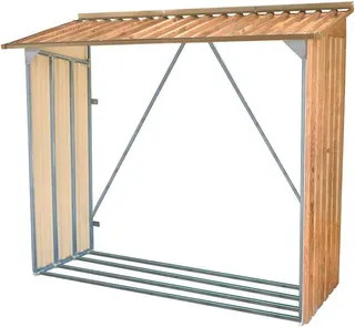 Leñero Metalico Jardin Duramax Modelo Leñero Imitacion Madera