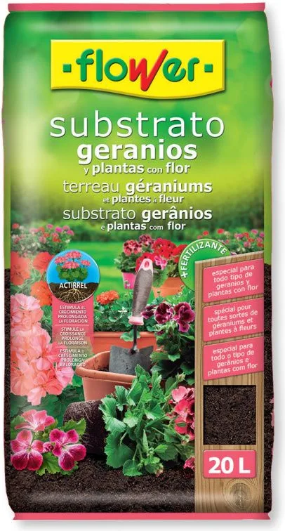 Sustrato Flower Geranios y Plantas con Flor 20l — foto 2