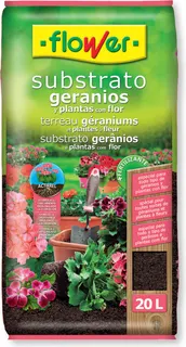 Sustrato Flower Geranios y Plantas con Flor 20l