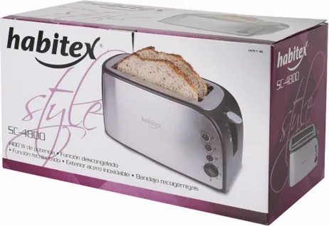 Tostador 2 Ranuras Largas Habitex Modelo Sc4800 — foto 2