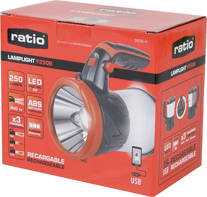 Linterna foco Camping + Power Bank 4 en 1 — foto 2