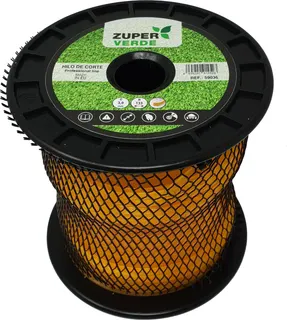 Hilo Desbrozadora Profesional Zuperverde Nylon Cuadrado 3mmx133m Amarillo