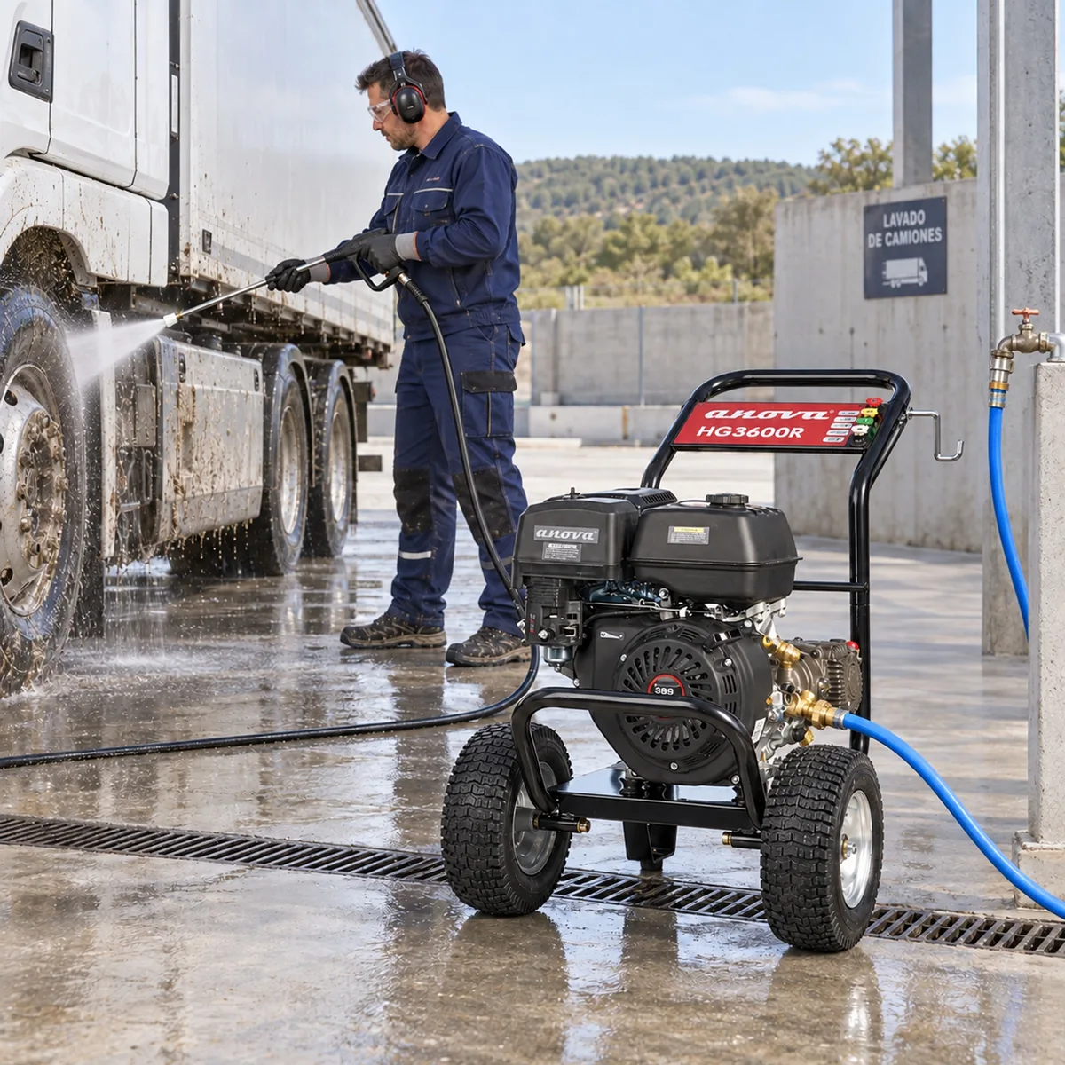 Hidrolimpiadora de gasolina Anova HG3600R · 248 bar · 17 L/min · bomba triplex con reductora — foto 11