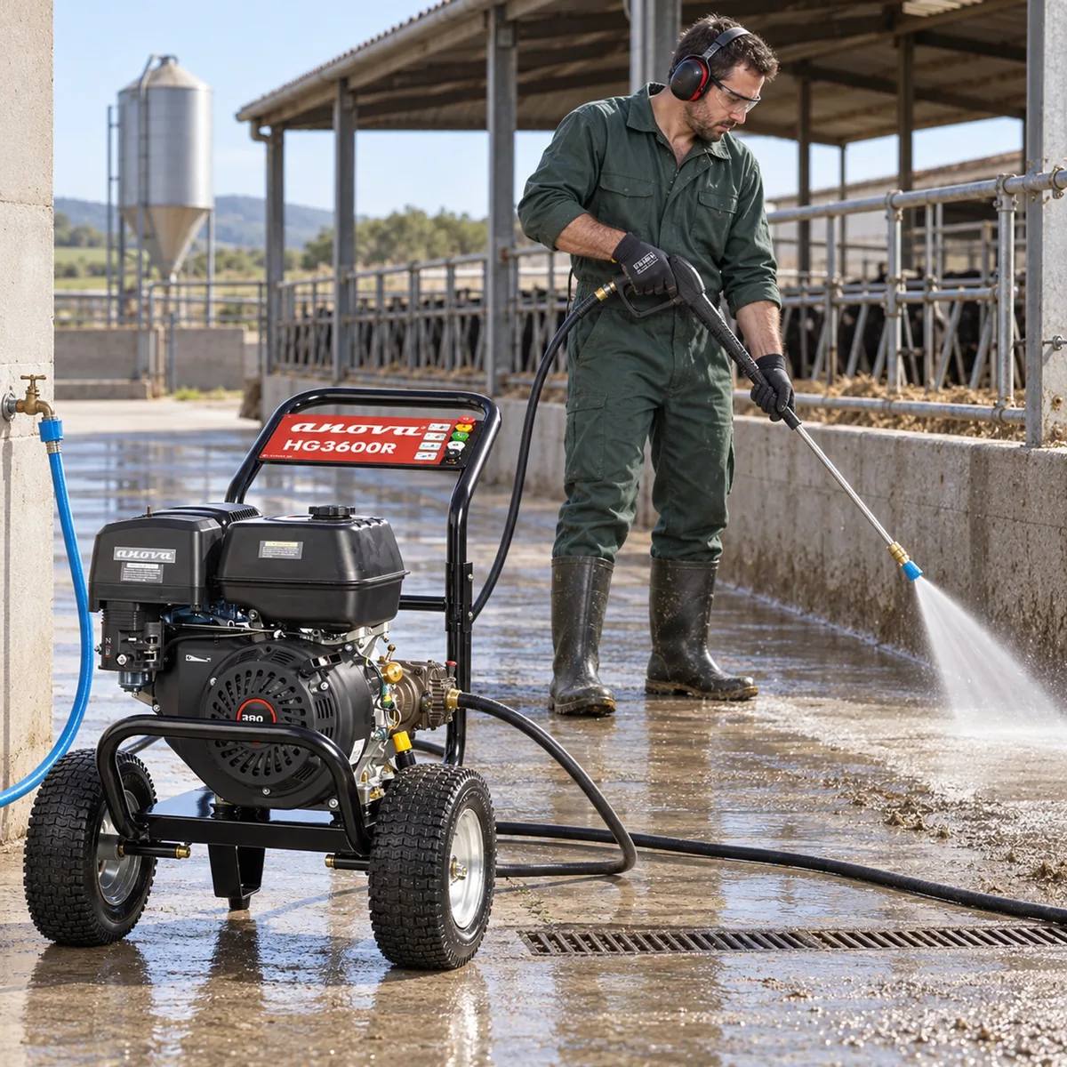 Hidrolimpiadora de gasolina Anova HG3600R · 248 bar · 17 L/min · bomba triplex con reductora — foto 10