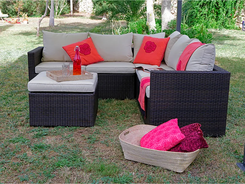 Conjunto Jardin Sofás más Rinconera Modelo Barbados — foto 5