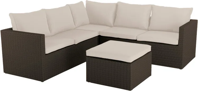 Conjunto Jardin Sofás más Rinconera Modelo Barbados
