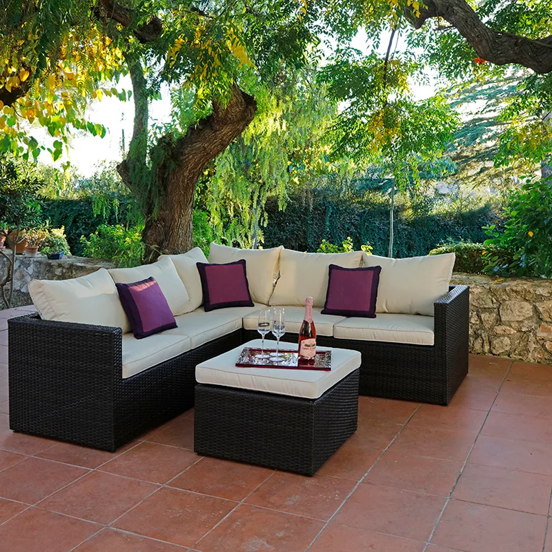 Conjunto Jardin Sofás más Rinconera Modelo Barbados — foto 4