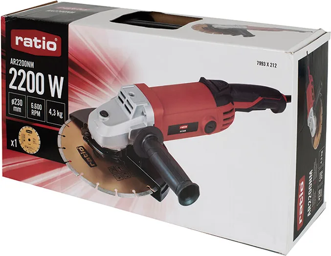 Amoladora Angular Ratio Ar2200 Nm 2200w 230mm — foto 3