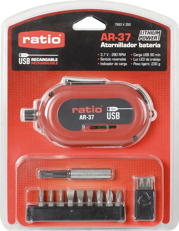 Atornillador Ratio Ar-37 con Batería de Litio — foto 2