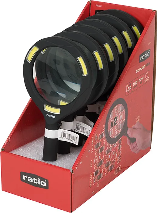 Lupa 2x con Luz Cob Led Ratio Pack 6 Uds — foto 2