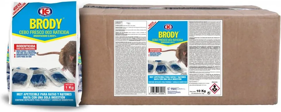 Raticida Brody Cebo Fresco Envase 500gr — foto 2