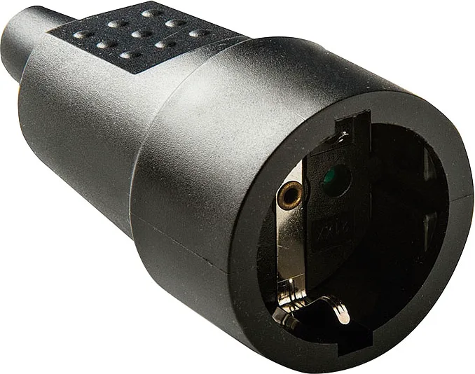 Base Tt 10a-250v Caucho Negro Duolec